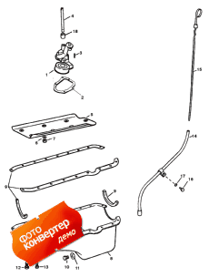 Oil Pan & Oil Pump Assy (s/n: 0d456000 - 0d725808) (�������� ������ & �������� ����� � ����� (s / n: 0d456000 - 0d725808))