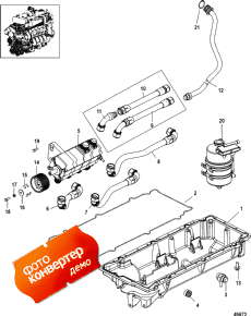 Oil Pan And Pump (0m966911 And Below) (    (0m966911  ))