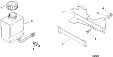 Oil Reservoir Bottle And Bracket (Oil  Bottle  )