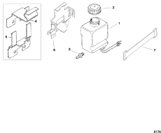 Oil Reservoir Bottle And Bracket (Oil  Bottle  )