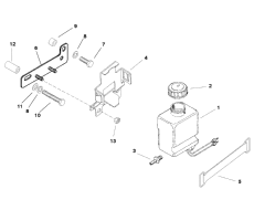 Oil Reservoir Bottle And Bracket (Oil  Bottle  )