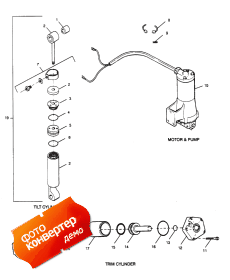 Parts Breakdown Tilt Cylinder, Trim Cylinder, Motor & Pump (Parts Breakdown ������� �������, ������� �����, Motor & �����)