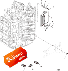 Pcm Mounting, Serial Number 1b490866 And Up (Pcm ing,   1b490866  )