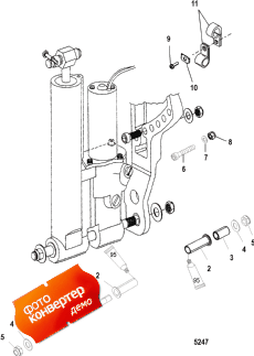 Power Trim Mounting (Power trim ing)