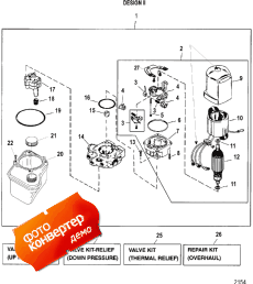 Pump/motor (top Mount Reservoir) (design Ii - 14336a25) (����� / motor (������ ������ ���������) (design Ii - 14336a25))