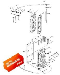 Reed Block And Cylinder Head (Reed Block    )