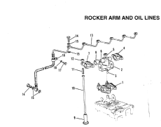 Rocker Arm And Oil Lines (  Oil Lines)