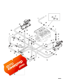 Standard Cooling System - Alpha, Single And 3 Point Drain (  System - Alpha, Single  3 Point Drain)