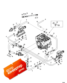 Standard Cooling System (seven Point Drain) (  System (seven Point Drain))