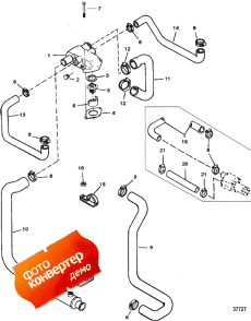 Std. Cooling System (5.7l/5.7lx Bravo) (350 Magnum/alpha) (Std.  System (5.7l / 5.7lx Bravo) (350 Magnum / alpha))