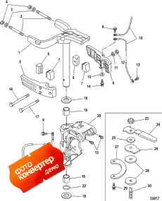 Steering Arm/swivel Bracket, Manual Tilt (   /  ,  Tilt)