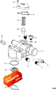 Thermostat And Housing, Standard Cooling (  ,  )