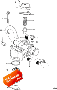 Thermostat And Housing, Standard Cooling (  ,  )