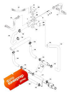 Thermostat Housing And Water Hoses (    s)