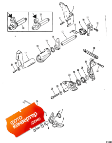 Throttle And Shift Linkage (side Shift Models) (�������� � ������������� ��������� (side ������������� Models))