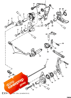 Throttle And Shift Linkage (tiller Handle Shift) (�������� � ������������� ��������� (������� Shi �����))