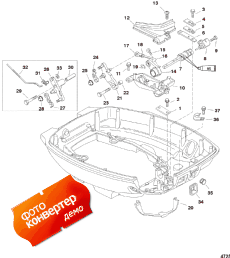 Throttle/shift Linkage (non-handle Models) ( /   (-handle Models))