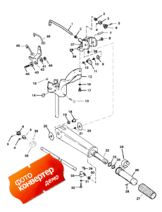Tiller Handle And Throttle Linkage (������� � ����������� ��������age)