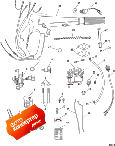 Tiller Handle Conversion Kit-electric, 889246a79 ( Conversion Kit-electric, 889246a79)