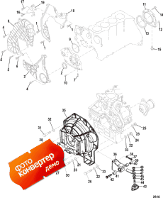 Timing Cover And Flywheel Housing (inboard) (Timing     (inboard))