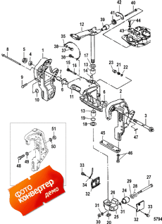 Transom And Swivel Brackets (power Trim) (Transom   s (Power trim))