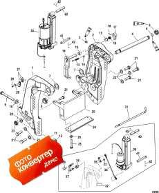 Transom Bracket (sn- Usa 0t801000/ Bel 0p268000 And Up) (  (sn- Usa 0t801000 / Bel 0p268000  ))