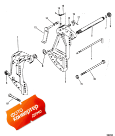 Transom Brackets (s/n-6616991 And Up) ( s (s / n-6616991  ))