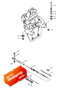 Transom Plate And Shift Cable (Transom �������� � ������ ������������)