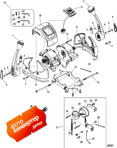 Yacht Control-dts, Dual Throttle, With Can Pad (Yacht -dts, Dual , With Can Pad)