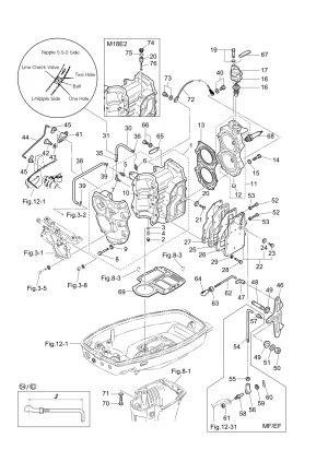 Fig.01 Cylinder / Crank Case <br /> Fig.01  /  Case