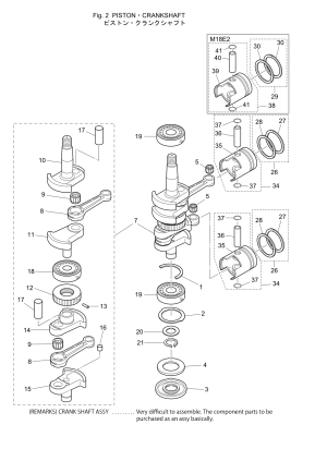 Fig.02 Piston / Crank Shaft <br /> Fig.02  / 