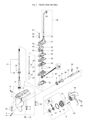 Fig.07 Gear Case (m3.5b2) <br /> Fig.07    (m3.5b2)