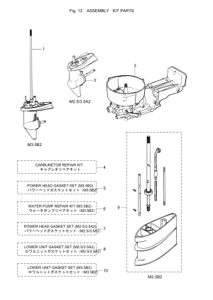 Fig.13 Assembly / Kit Parts <br /> Fig.13 Assembly / Kit Parts