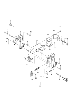 Fig.09 Clamp Bracket / Swivel Bracket <br /> Fig.09   /  