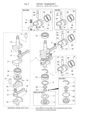 Fig.02 Piston / Crank Shaft <br /> Fig.02  / 