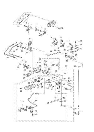 Fig.12 Tiller Handle / Shift <br /> Fig.12  / 