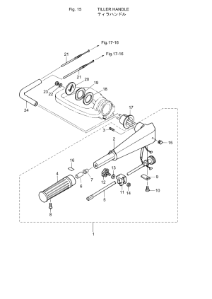 Fig.16 Tiller Handle <br /> Fig.16 