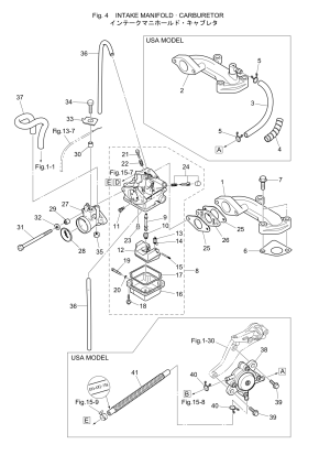 Fig.04 Intake Manifold / Carburetor <br /> Fig.04   / 