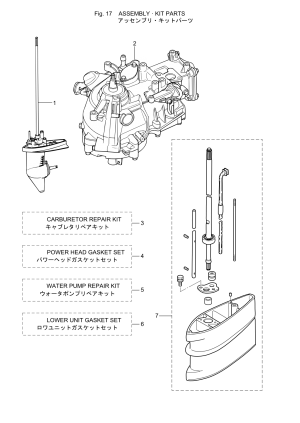 Fig.17 Assembly / Kit Parts <br /> Fig.17 Assembly / Kit Parts