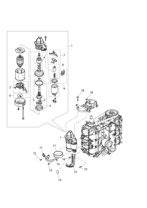 Fig.08 Electric Parts (starter Motor) <br /> Fig.08   ( )