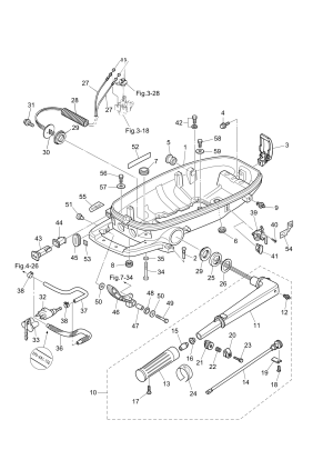 Fig.10 Bottom Cowl / Tiller Handle <br /> Fig.10   / 