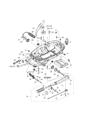 Fig.10 Bottom Cowl / Tiller Handle <br /> Fig.10   / 