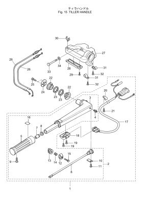 Fig.15 Tiller Handle <br /> Fig.15 