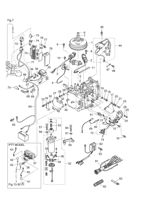 Fig.08 Magneto / Electric Parts <br /> Fig.08  /  