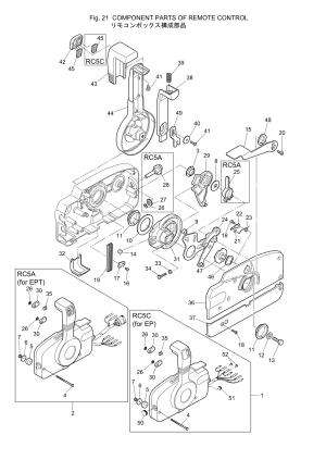 Fig.21 Component Parts Of Remote Control <br /> Fig.21    