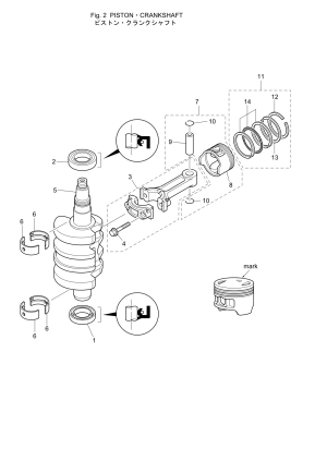 Fig.02 Piston / Crank Shaft <br /> Fig.02  / 