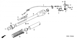  /   (Steering Handle / Throttle Cable)