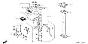   /   /   (Swivel Case / Swivel Shaft / Tilt Lever)