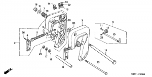   /   (Stern Bracket / Adjust Rod)