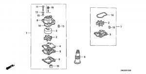      /    (1) (Impeller Pump Kit / Water Hose Joint (1))